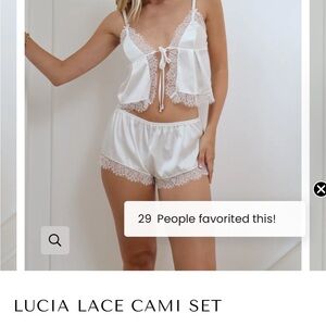White Lace Cami Set
